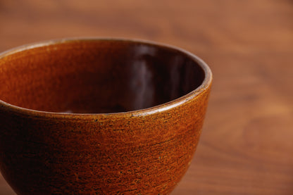 おかゆの碗 茶