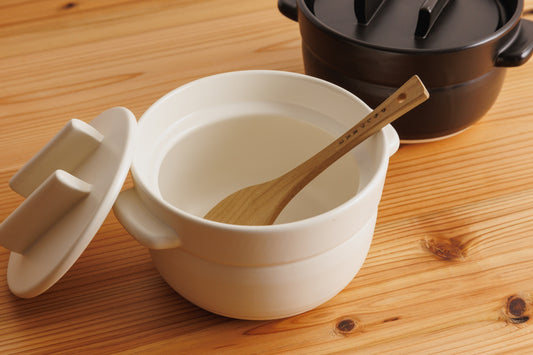 ごはんの鍋 白としゃもじのセット