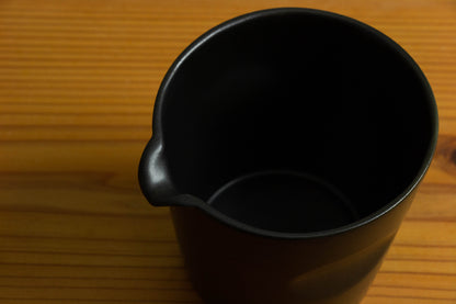 陶の冷酒器 黒