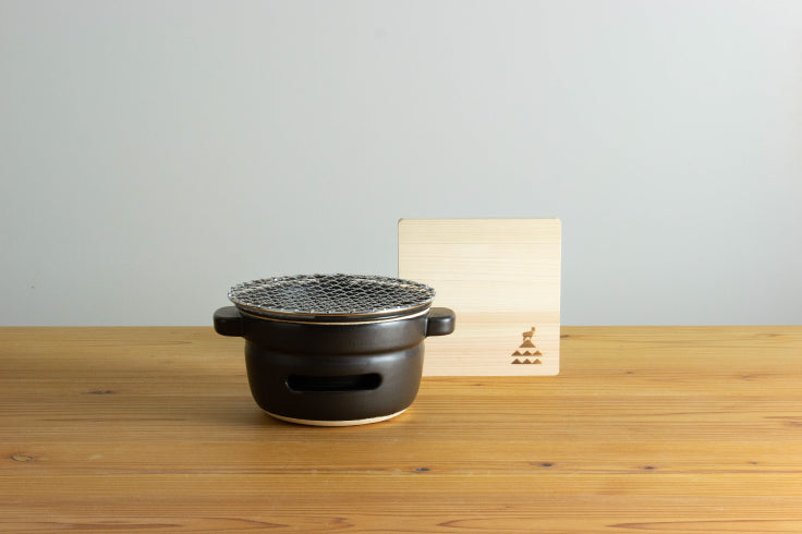 陶の炭火コンロ 丸