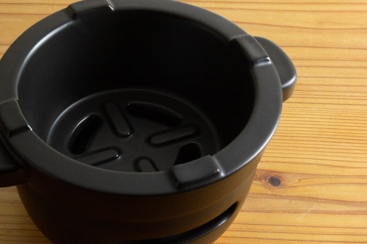 陶の炭火コンロ 丸