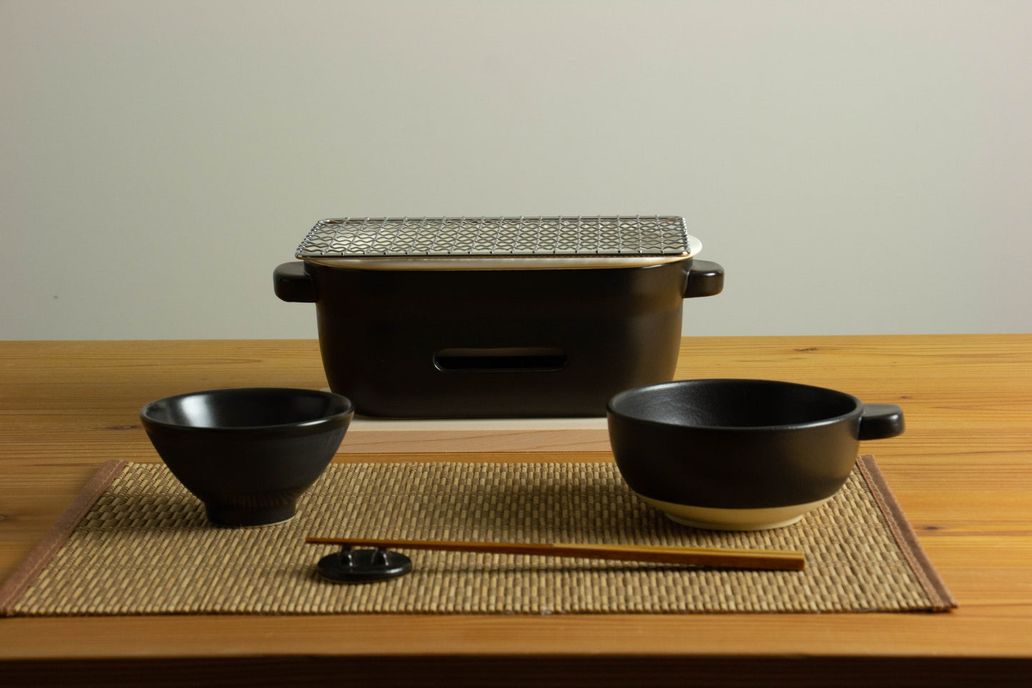 陶の炭火コンロ 角